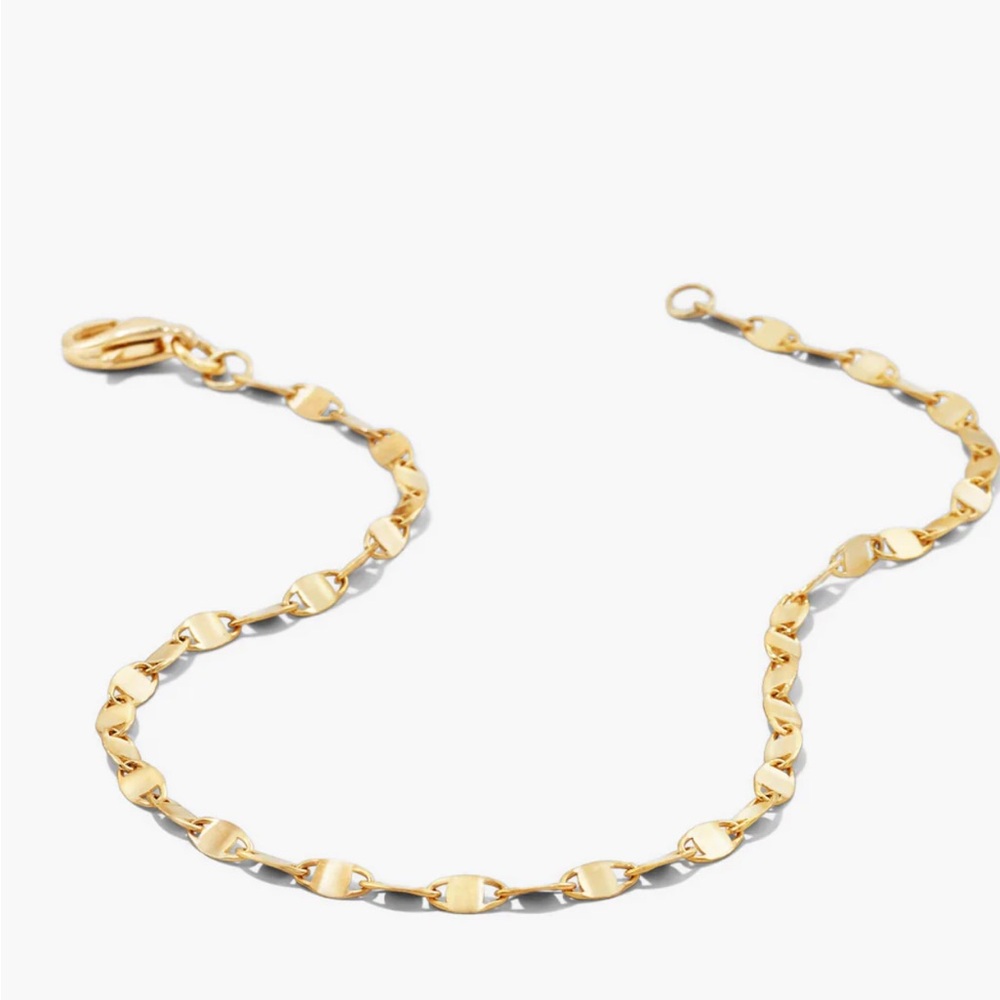 Mejuri ANCHOR CHAIN BRACELET Elegant Gold Chain Bracelet